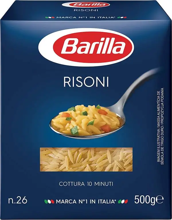 Barilla Hartweizen Pasta Risoni n. 26 – 1er Pack (1x500g)