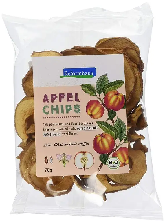 Reformhaus Apfelchips bio, 6er Pack (6 x )