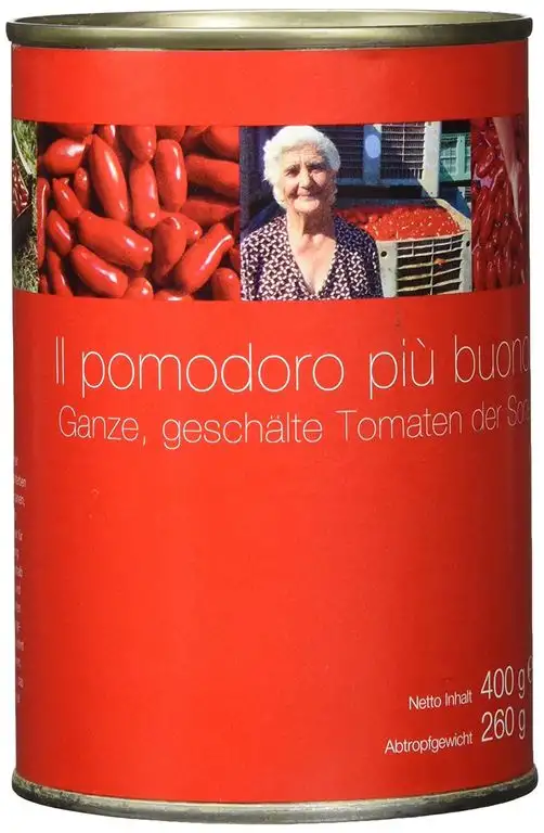 Il pomodoro più buono Pomodoro San Marzano , Ganze, geschälte Tomaten, 400 g