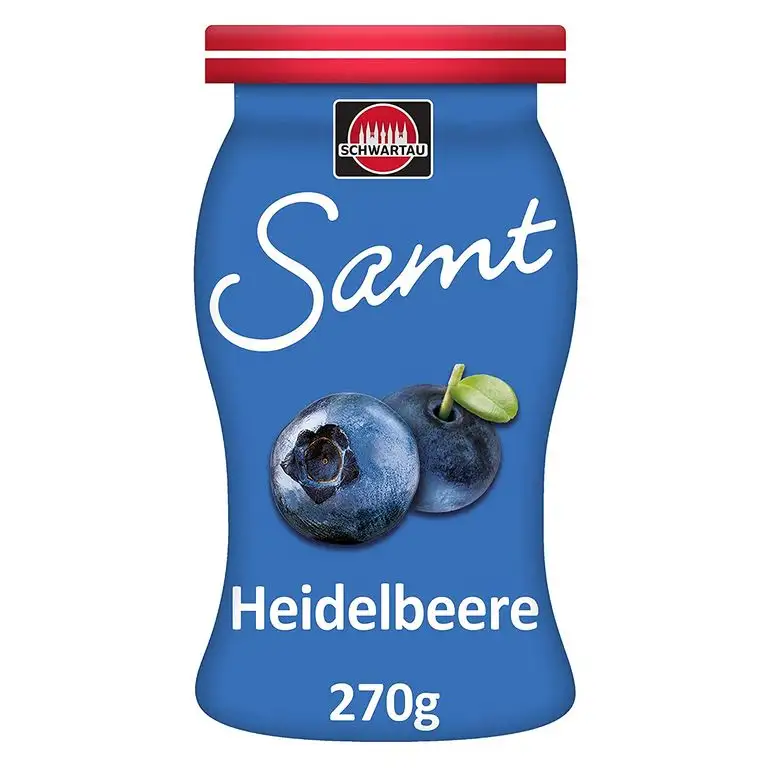 Schwartau Samt Heidelbeere, Fruchtaufstrich, ohne Stücke - ohne Kerne, 270 g