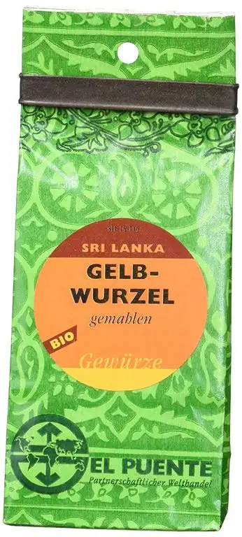 El Puente Gelbwurzel, gem., kbA, Glas-Streuer, 50g pro Streuer, 5er Pack