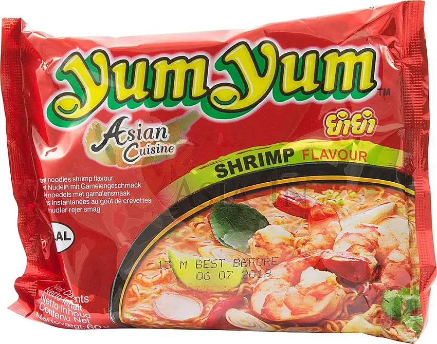 Instant Nudeln mit SHRIMP / GARNELEN Geschmack - yumyum 60g