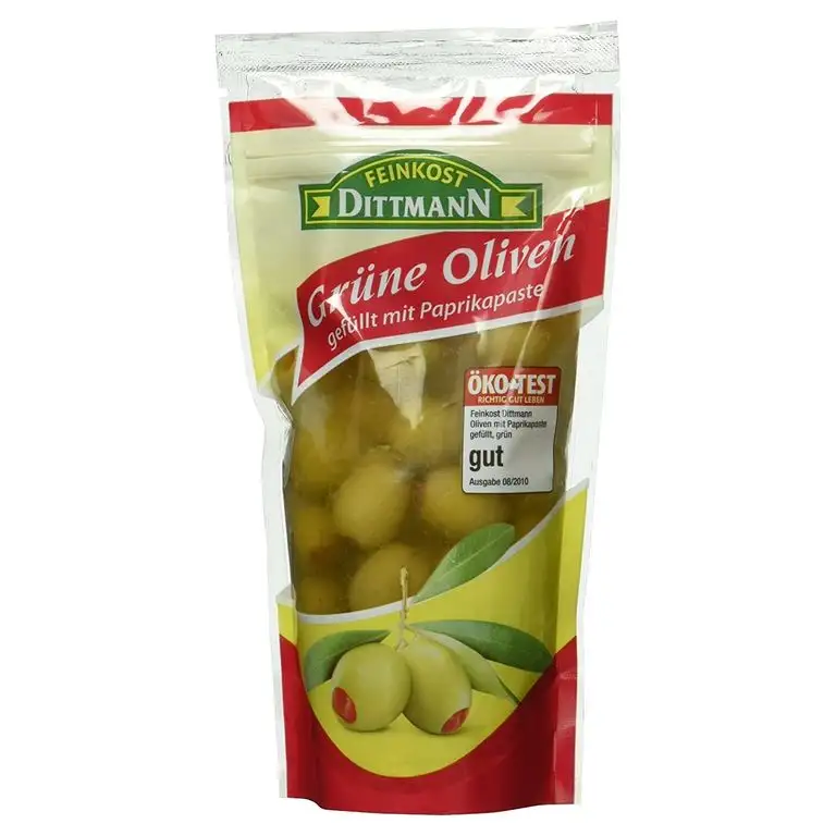 Feinkost Dittmann Oliven gefüllt mit Paprikapaste 250 g