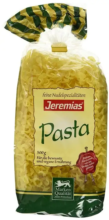 Jeremias Wellenspätzle, Pasta - Hergestellt aus reinem Hartweizengrieß, 4er Pack (4 x 500 g Beutel)