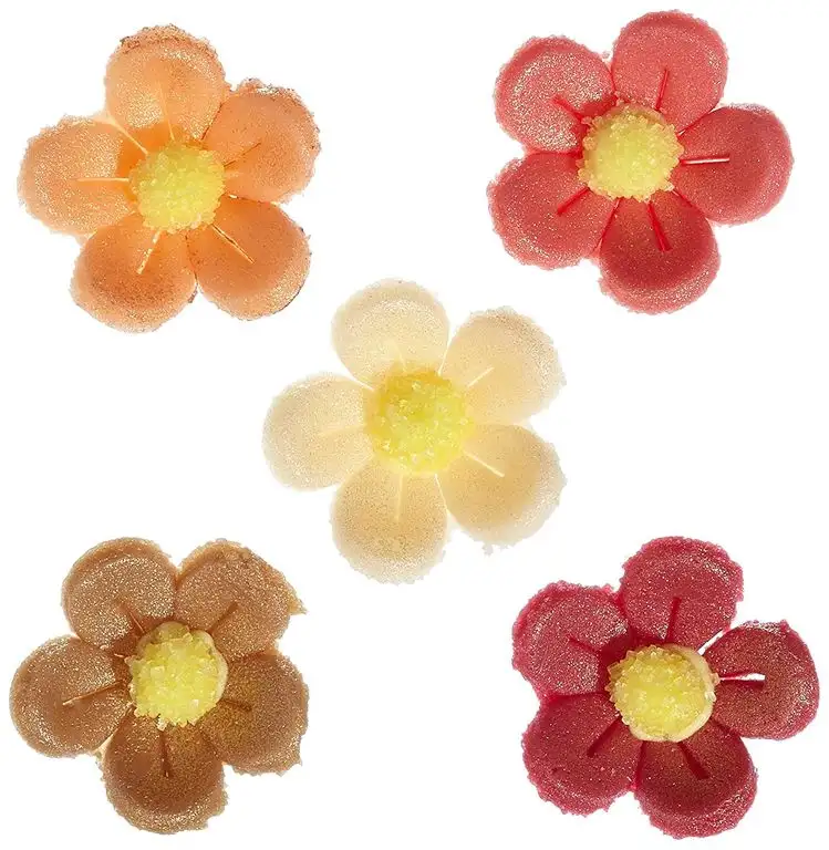 Günthart 2930 Kleine Marzipan Blumen, antik, 120 stk (1 x 96 g)