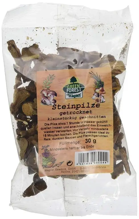 Wagner Green Forest getrocknete Steinpilze kleinstückig geschnitten, 30 g