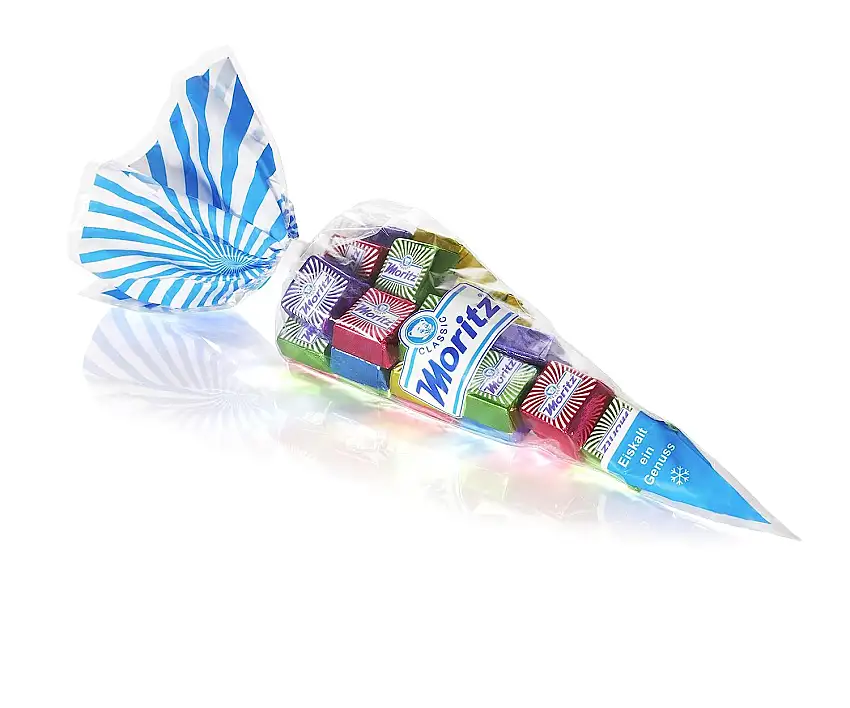Moritz Eiskonfekt Würfel Spitztüte, 10er Pack (10 x 200 g)