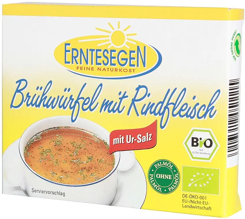 Erntesegen Brühwürfel mit Rindfleisch (72 g) - Bio