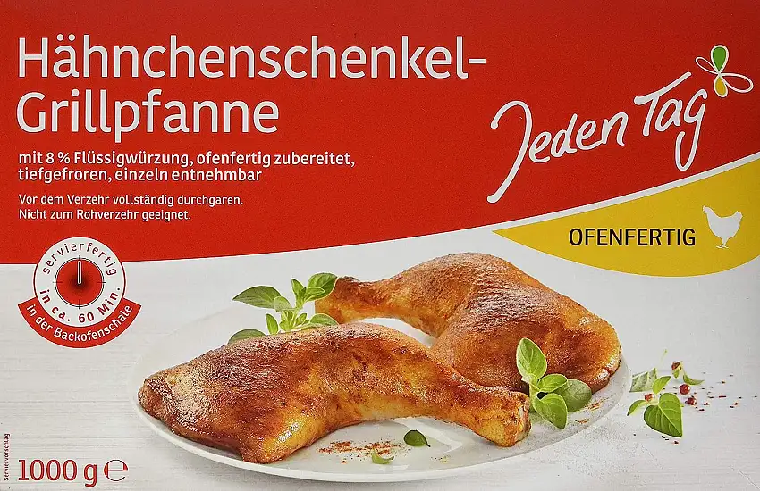Jeden Tag Hähnchenschenkelpfanne, 1000 g (Tiefgefroren)