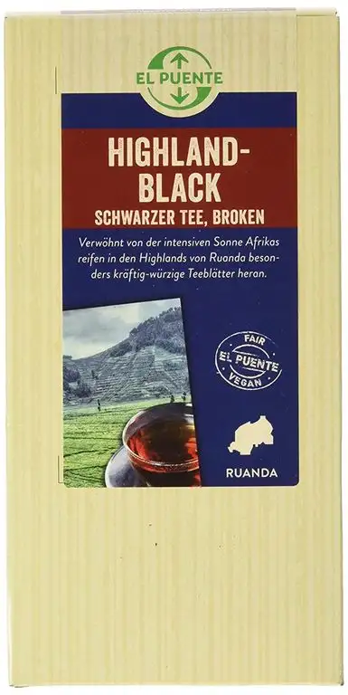 El Puente Highland Black, Schwarzer Tee broken, 7er Pack (7 x 100 g)