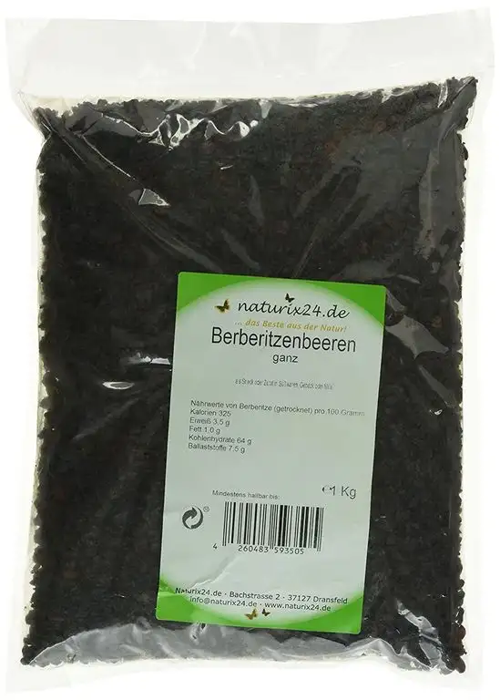 Naturix24 Berberitzenbeeren ganz, 1er Pack (1 x 1 kg)