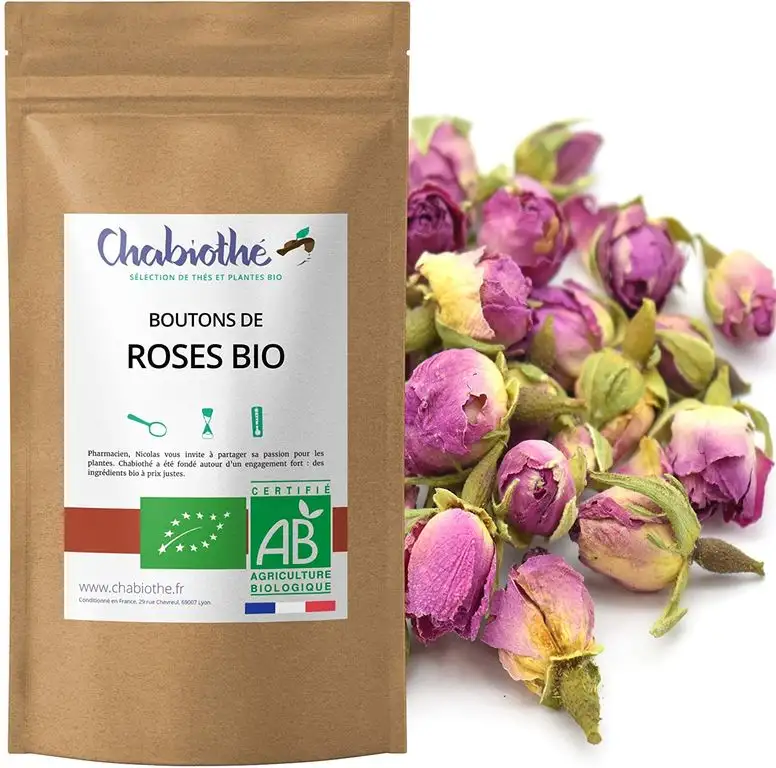 BIO Rosenknospen Rose ganz Tee 100g - getrocknete rosen