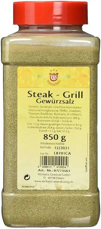 Wichartz Würzkönig Steak-Grill Gewürzsalz, 3er Pack (3 x 850 g)