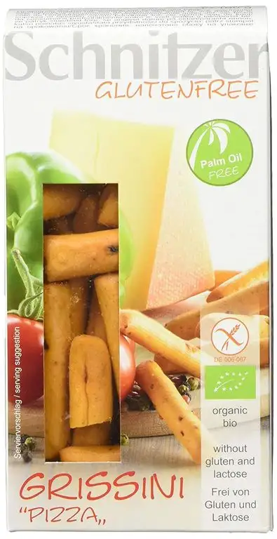 Schnitzer GLUTENFREE Grissini Pizza glutenfrei, 8er Pack (8 x 100 g)
