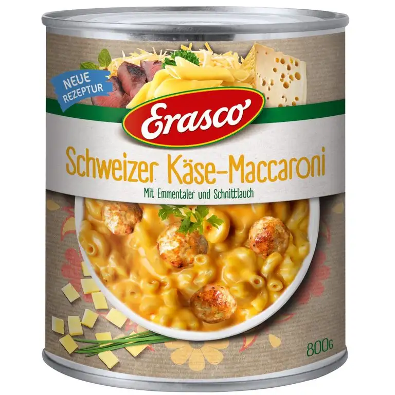 Erasco Maccaroni-Käse Topf, 2er Pack (2 x 800 g)