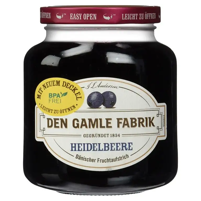 Den Gamle Fabrik Heidelbeere dänischer Fruchtaufstrich, 380 g