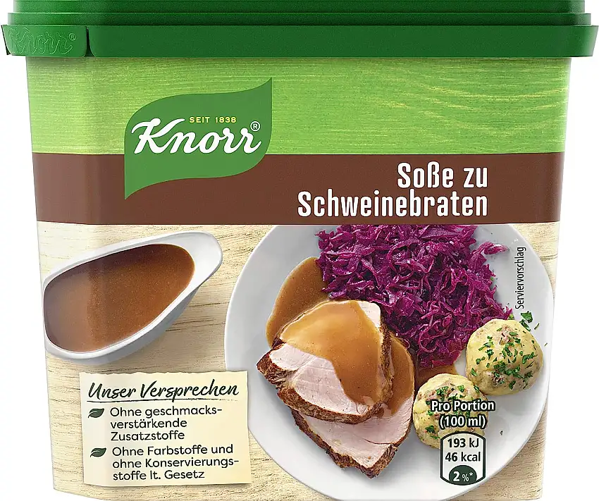 Knorr Schweinebraten Soße Dose, 1er-Pack (1 x 2,25 Liter)