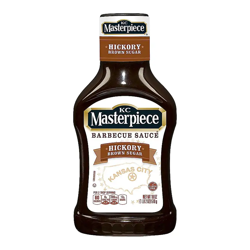 HV Food Products KC Masterpiece BBQ Sauce - Hickory Brown Sugar, 1er Pack (1 x 510 g Flasche)