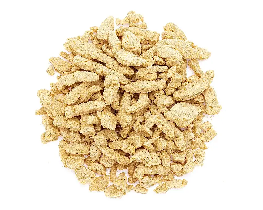 Yakeba | BIO Soja | Geschnetzeltes / Slices | gentechnikfrei | 1000g in Bio Qualität I perfekter Fleischersatz I In Rahmsaucen, zu Nudeln uvm.