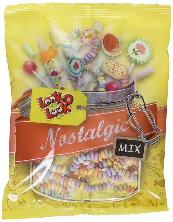Look O Look Nostalgic Mix bunte Süßigkeiten Mischung - da werden Erinnerungen wach, 4er Pack (4 x 258 g)
