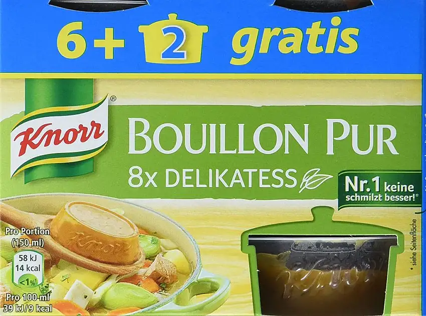 Knorr Bouillon Pur Delikatess, 8 x 224g = 1792g