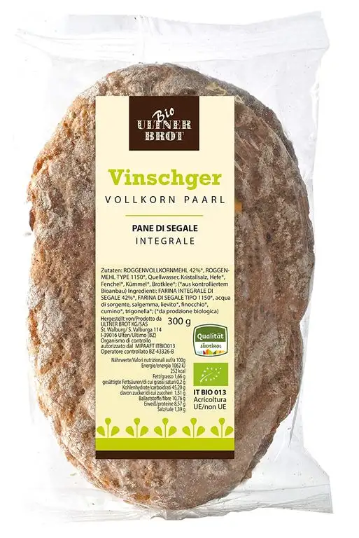 Ultner Brot Vollkornbrot "Ultner Vinschger Paarl" zum Aufbacken (300 g)