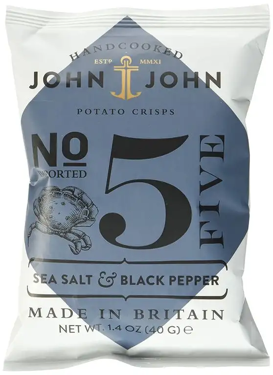 John & John Potato Crisps Sea Salt & Black Pepper 40g, 6er Pack (6 x 40 g)