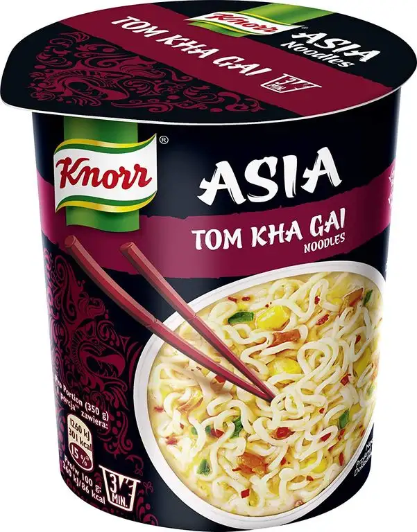 Knorr Asia Snack Tom Kha Gai Noodles 1 Portion (8 x 65 g)