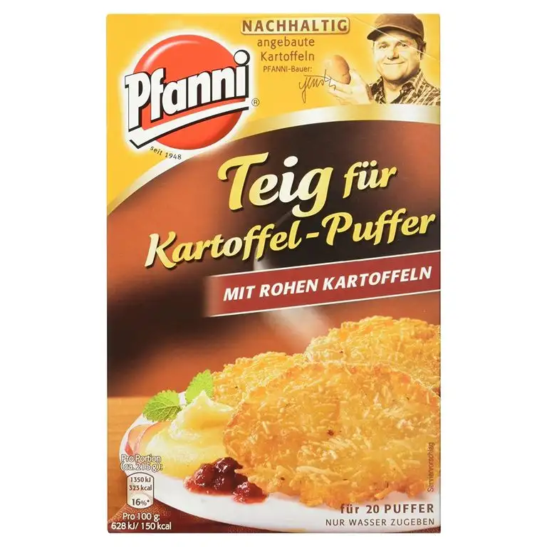 Pfanni Teig für Kartoffel-Puffer mit rohen Kartoffeln 20 Puffer