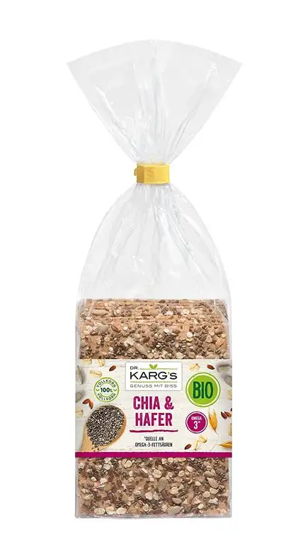 Knäcke BIO Chia & Hafer 10 x 200 g Karton Dr. Karg