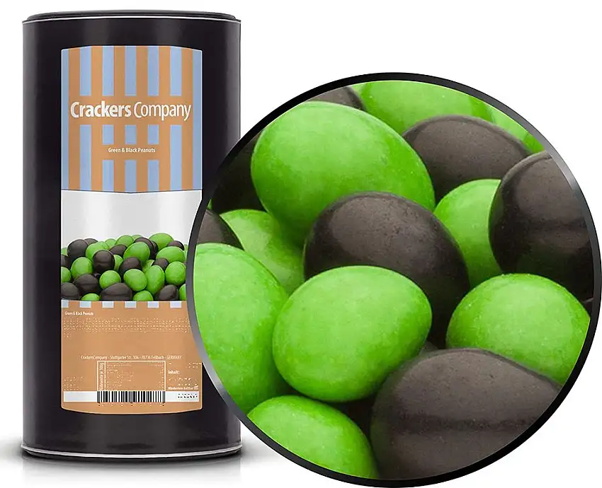 1 x 950g Erdnüsse in Vollmilchschokolade GRÜN & SCHWARZ vegetarisch