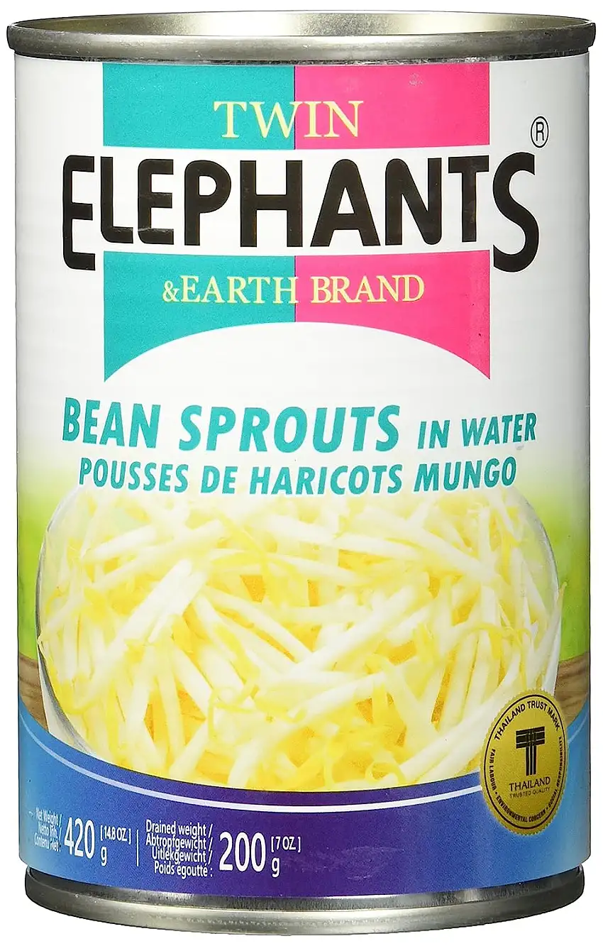 Twin Elephant Earht Gemüse Mungbohnensprossen 420g, 24er Pack (24 x 420 g)