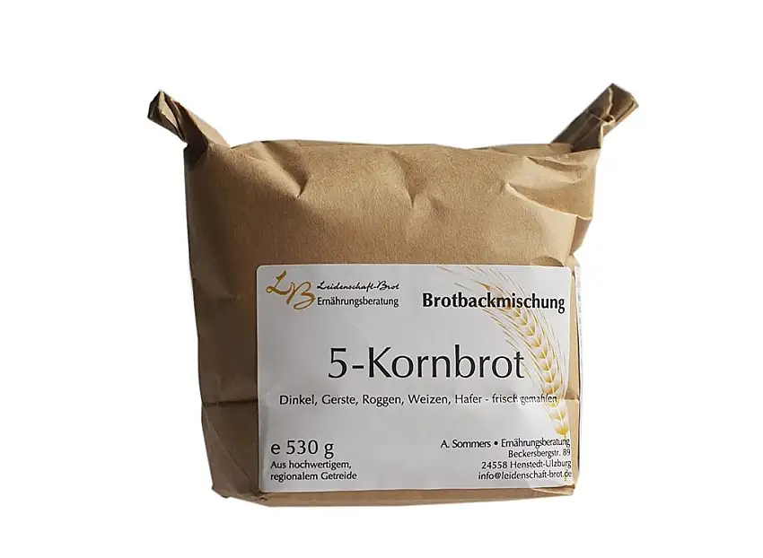 Leidenschaft-Brot - Brotbackmischung 5-Kornbrot ca. 530 g