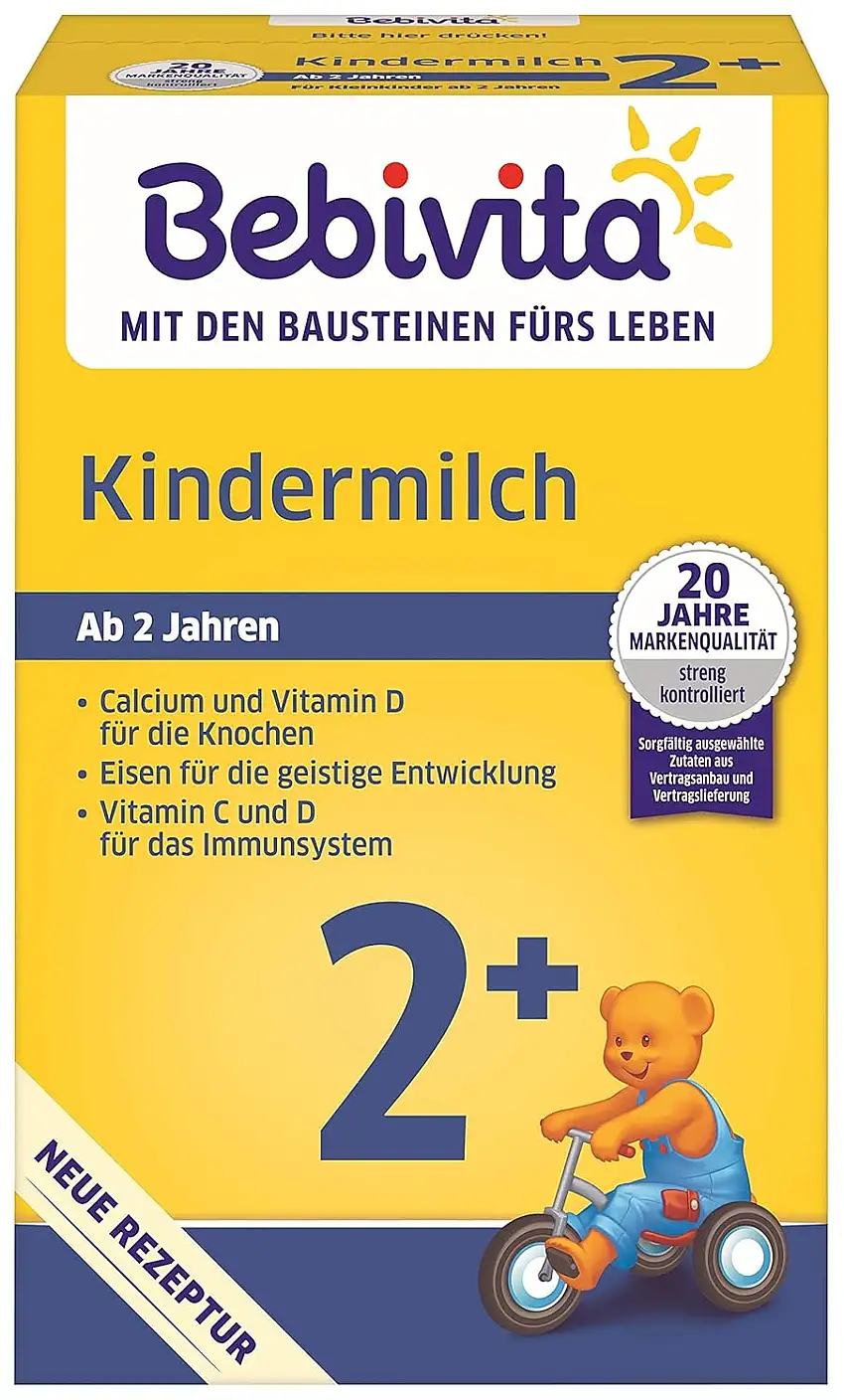 Bebivita Milchnahrung Kindermilch 2+, 4er Pack (4 x 500g)