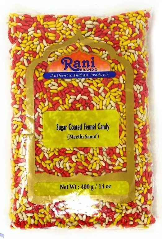 Rani Sugar Coated Fenchel Candy 14oz (400g) ~ Indische After Meal Verdauungsbehandlung | Vegan