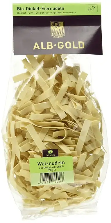 Alb-Gold Dinkel-Walznudel 8 mm, 6er Pack (6 x 250 g Packung)