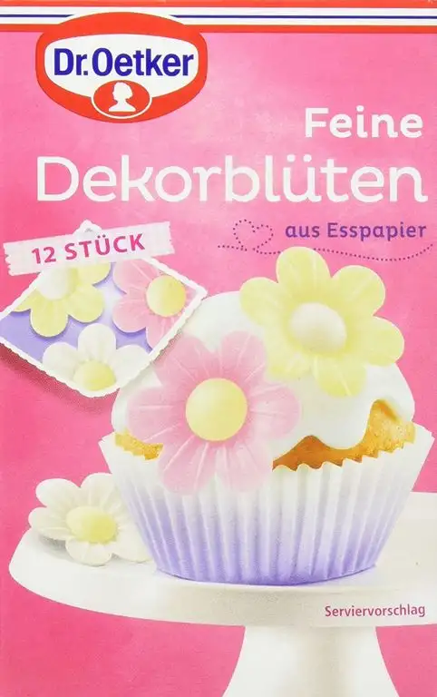 Dr. Oetker Feine Dekorblüten aus Esspapier, 4er Pack (4 x 2 g)