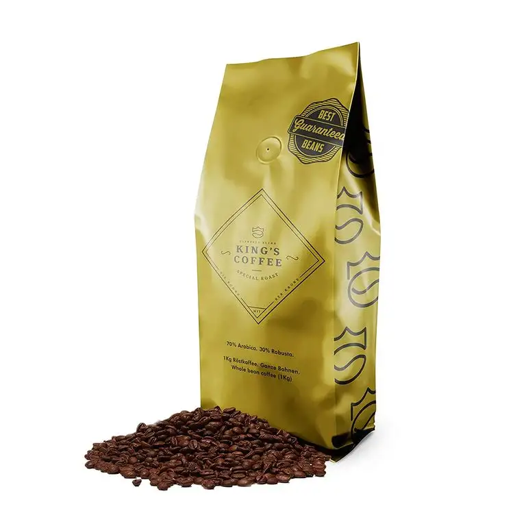 KING'S COFFEE – SPECIAL ROAST | 1kg | Premium Barista Kaffeebohnen | feinster Arabica-Robusta Blend | kleine Chargen-Röstung aus Italien | ganze Espresso-Bohnen für Vollautomaten & Siebträger