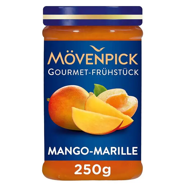 Mövenpick Gourmet-Frühstück Mango-Marille, Fruchtaufstrich, 250 g