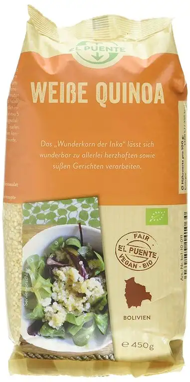 El Puente Quinoa, 5er Pack (5 x 450 g Packung) - Bio
