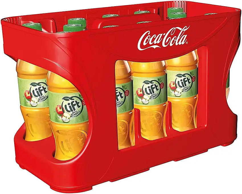 Lift Apfelschorle, Spritzige Erfrischung kombiniert aus fruchtigem Apfelsaft & frischem Wasser, EINWEG Flasche (12 x 500 ml)