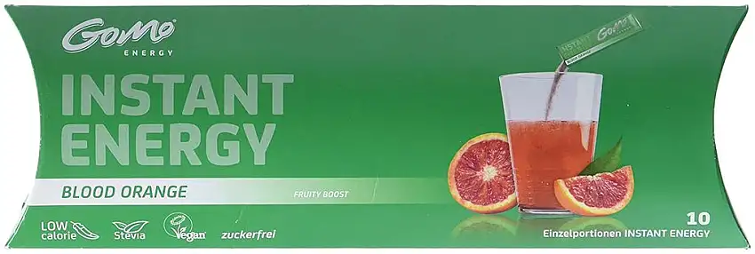 GoMo ENERGY Stevia Vitaldrink vegan Blood Orange 10 Einzelportionen (10x 5.3g)
