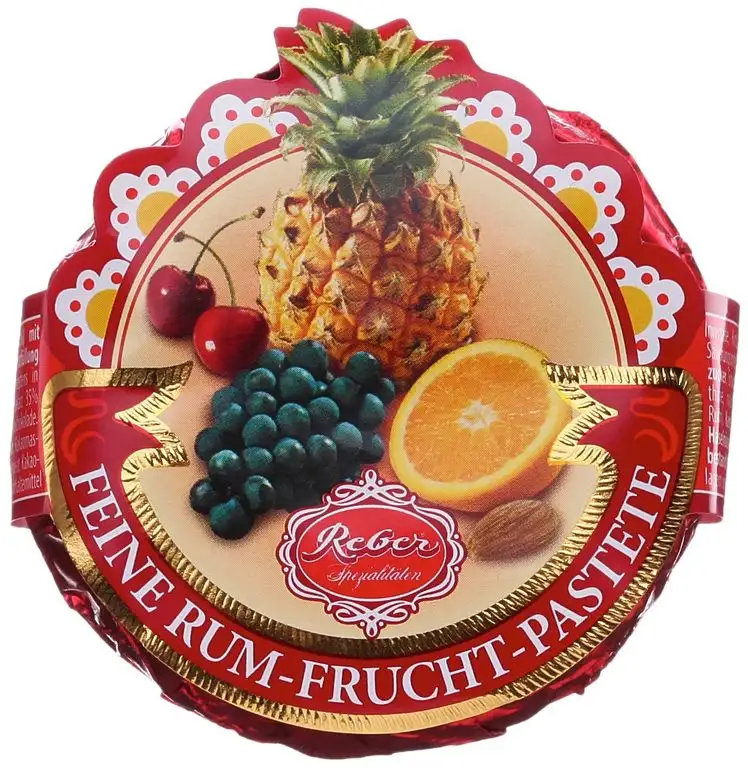 Reber Rum-Frucht-Pastete, 9er Pack (9 x 39 g)