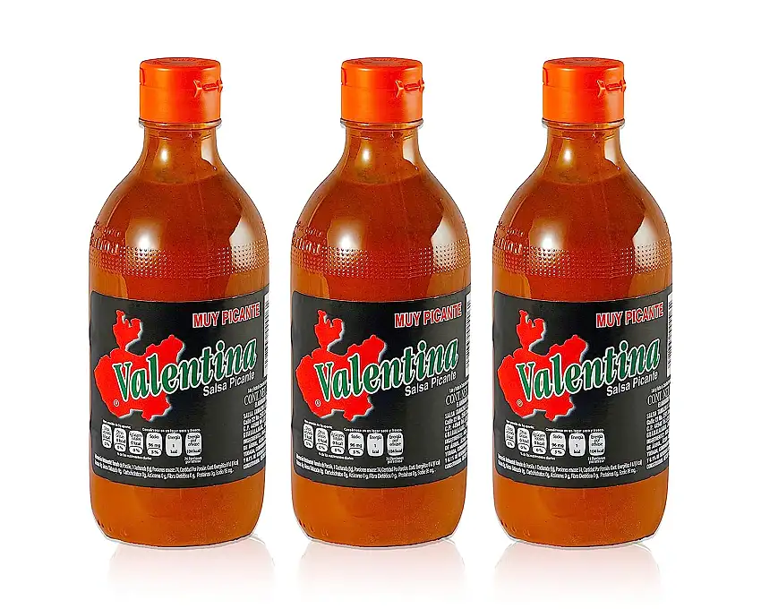 Valentina hot Sauce scharfe Soße - (Pack von 3) je 370ml extra scharfe chili Sauce Valentina Salsa Picante extra hot