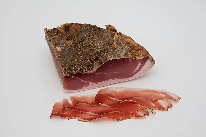 Speck 1/4 Seite ca. 1,5 kg vom Metzger keine Industrieware