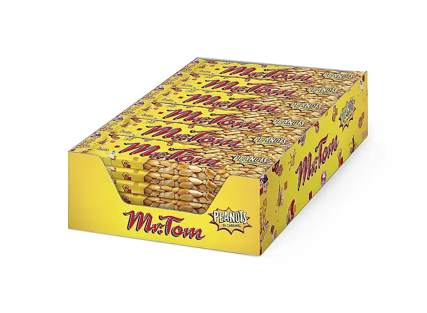 Mr. Tom: Erdnuss-Riegel - 1 Karton mit 36 Stück à 40 gr
