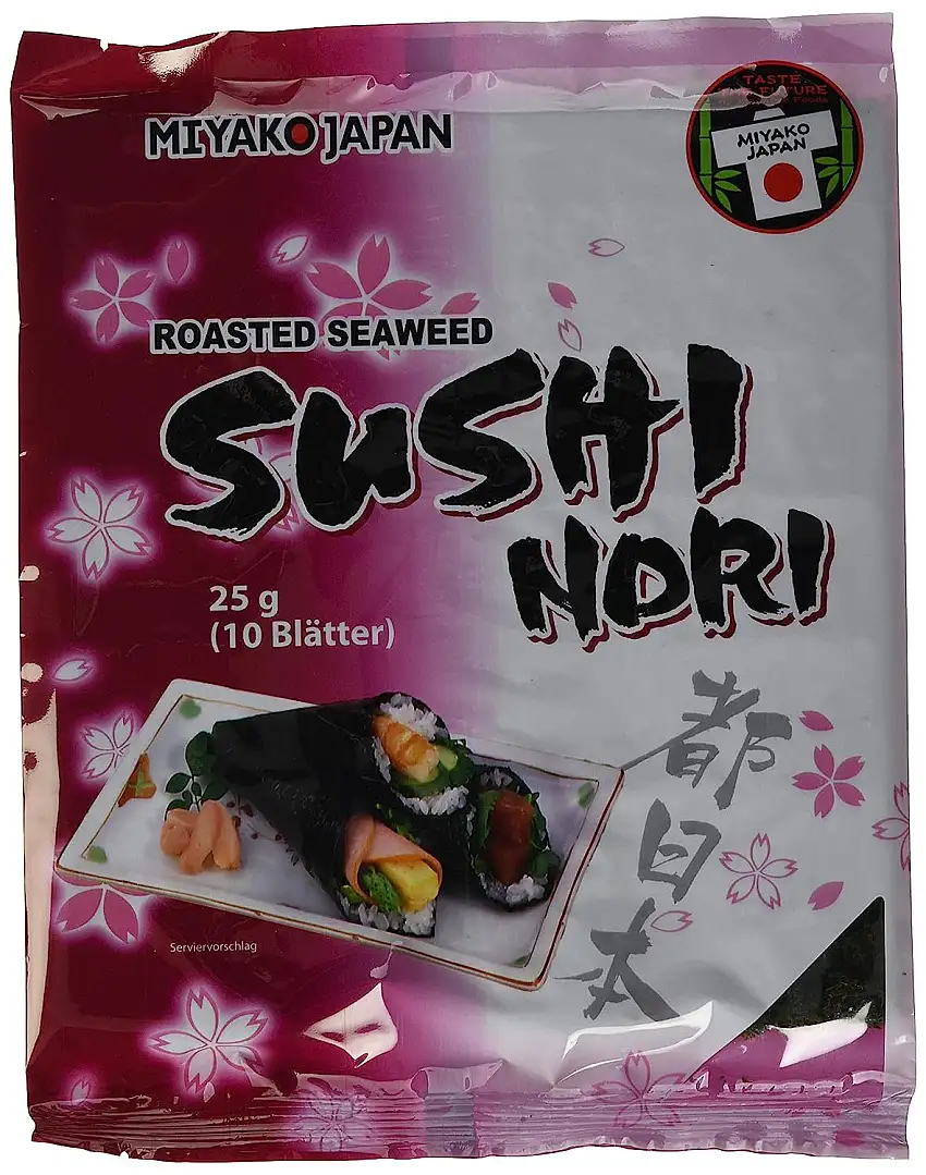 MIYAKO Seealgen, geröstet (Sushi Nori), 4er Pack (4 x 25 g)