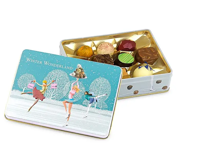 Präsentdose "Winter wonderland" 125g, Manufakturqualität!, handgefertigt von den Konditoren der Confiserie Rabbel...für ein Lächeln mehr am Tag