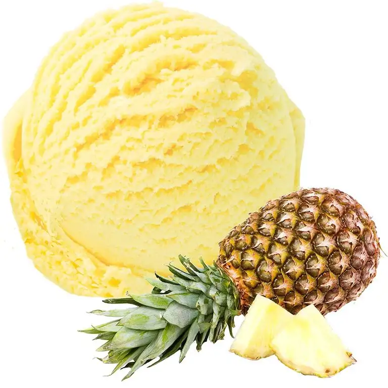 Ananas Geschmack 1 Kg Gino Gelati Eispulver für Speiseeis Softeispulver Speiseeispulver