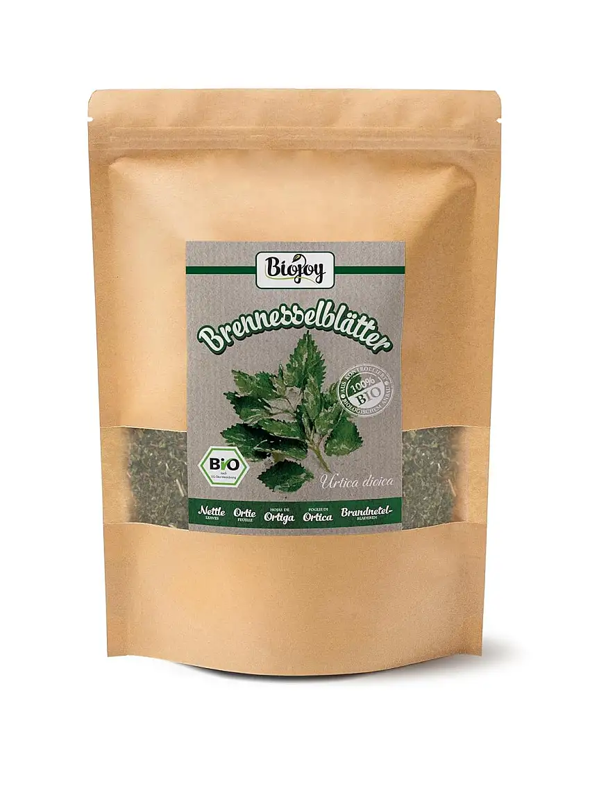 Biojoy BIO-Brennessel-Tee (250 g), Brennnesselblätter getrocknet und geschnitten, Kräutertee (Urtica dioica)